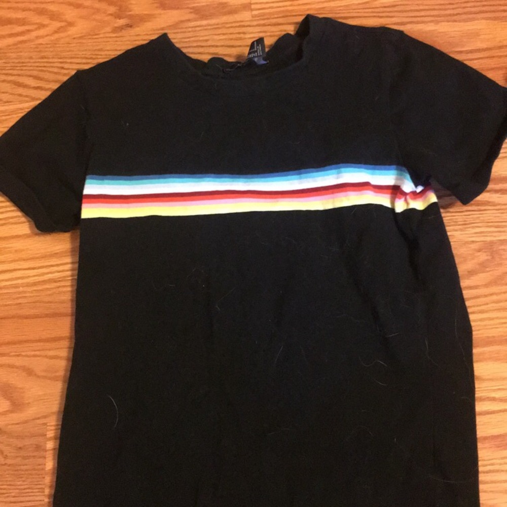 cropped striped tee Forever 21